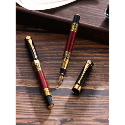 Signature Pen Metal Engraving Private Custom Student Fountain Pen Men's Signature Black Gel Pen